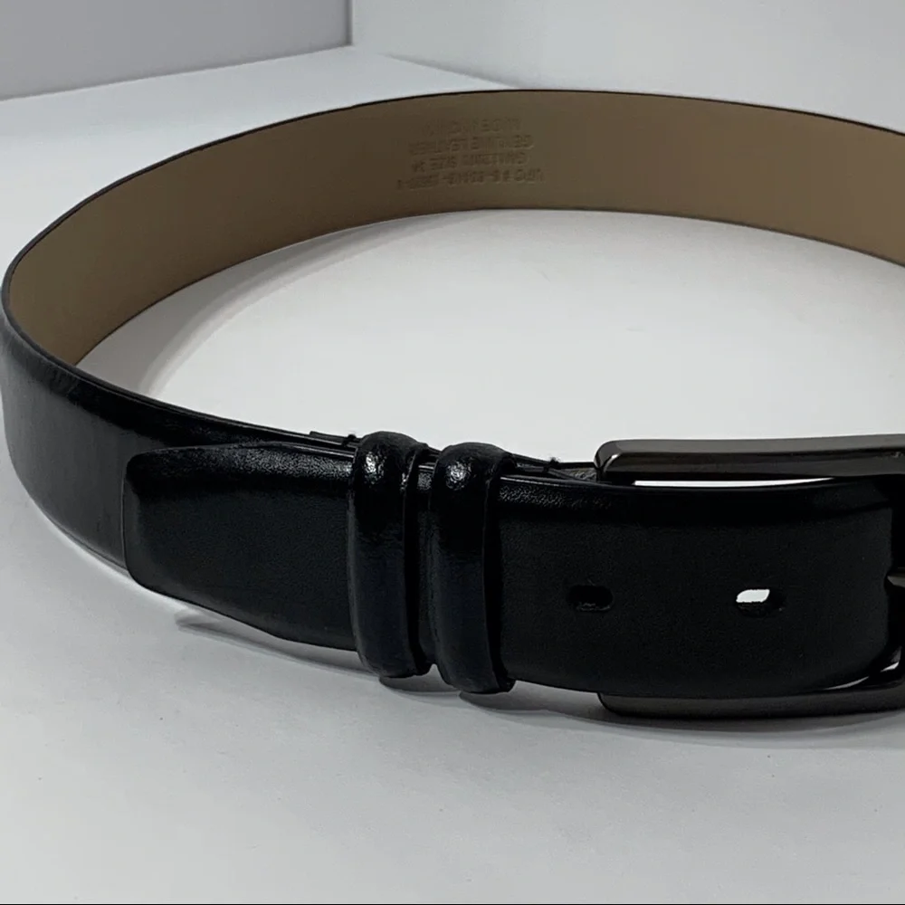 EUC Genuine Leather Black Belt‎